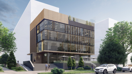 OFFICE BUILDING WITH UNDERGROUND PARKING
